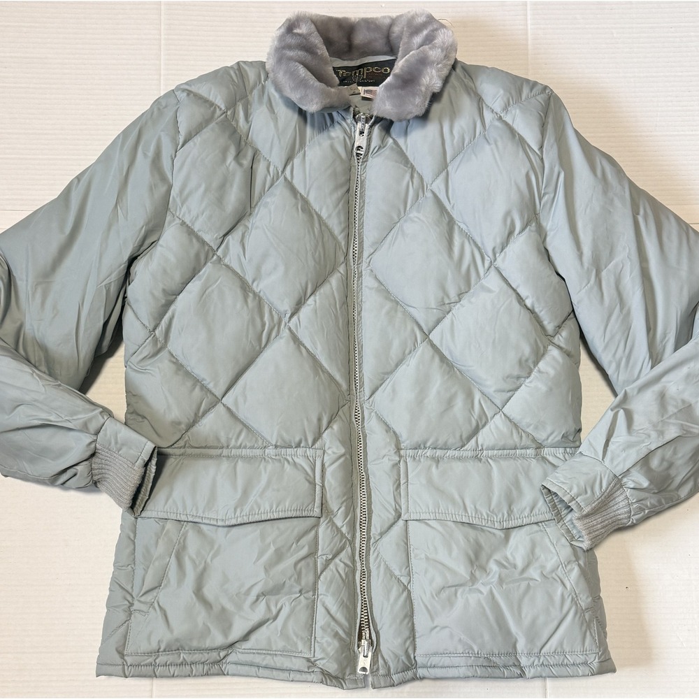 TEMPCO - Men's VTG 70s USA Goose Down Quilted Insulated Puffer Jacket - Size 44‎